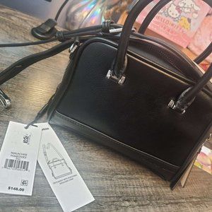 Calvin Klein Black Satchel Bag Removable Crossbody Strap Excellent Condition